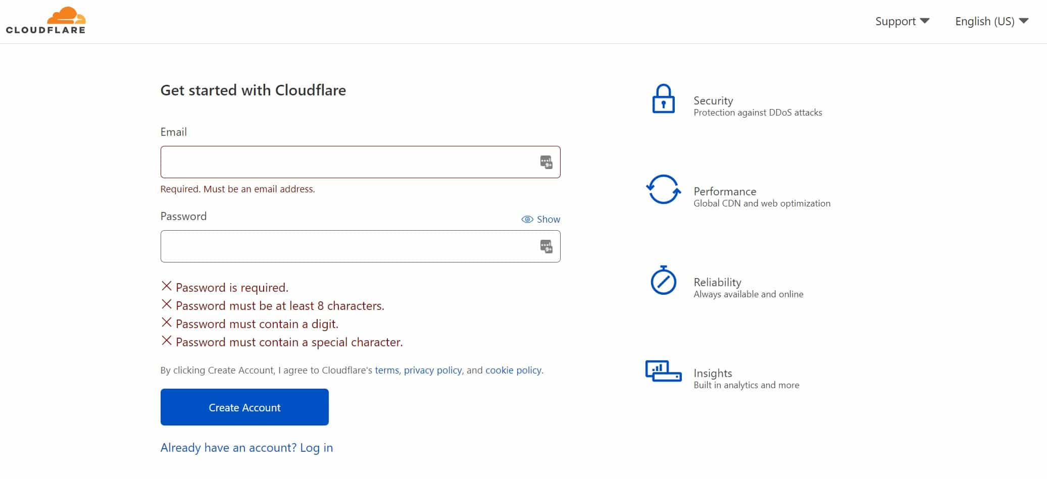 Adding a new CloudFlare User - Step 1
