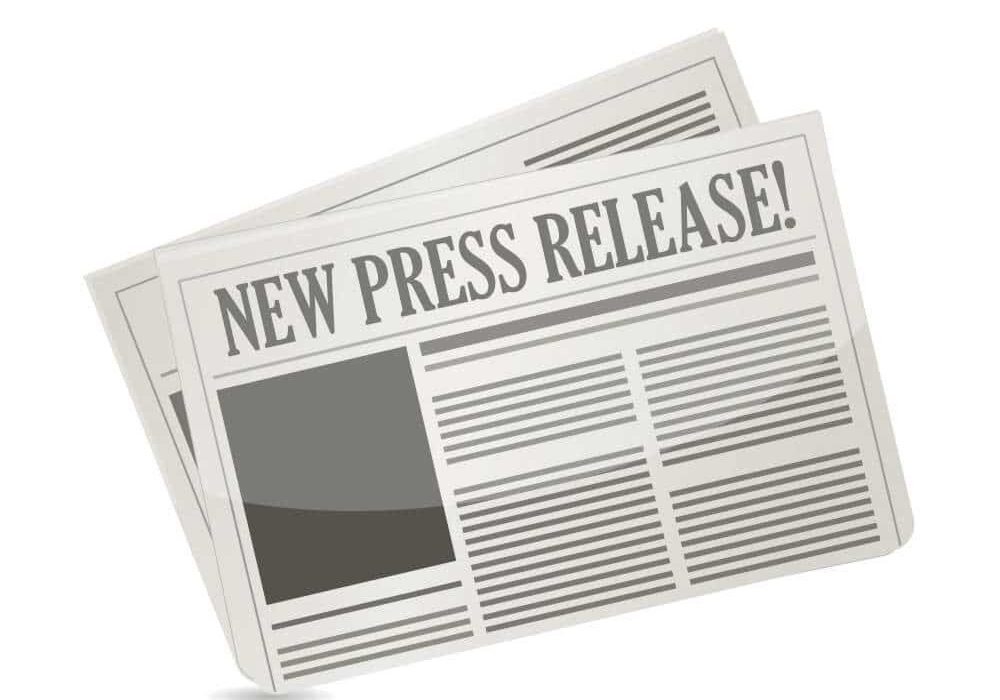 new press release illustration design over white