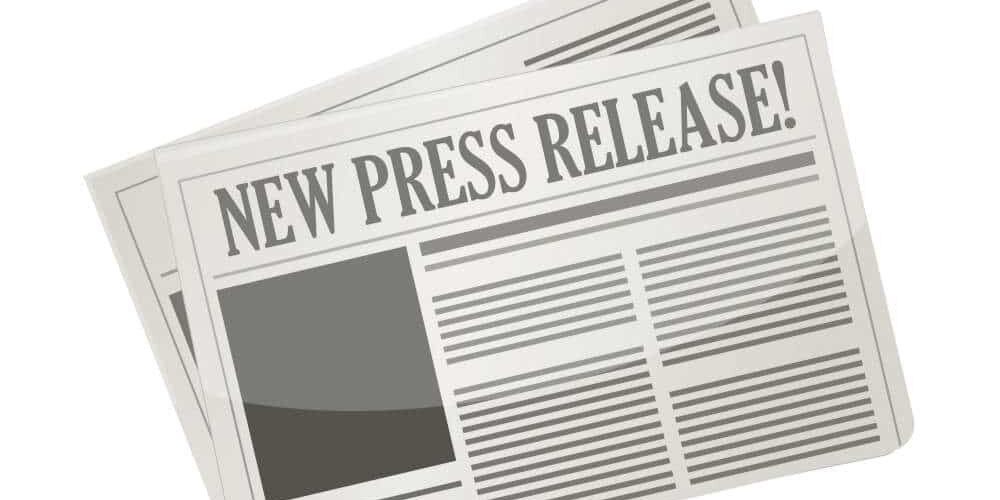 new press release illustration design over white