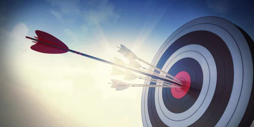 Arrow hitting Target