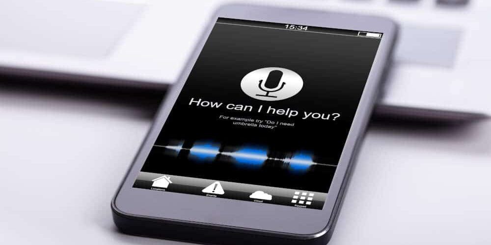 Smart Phone using voice search to help