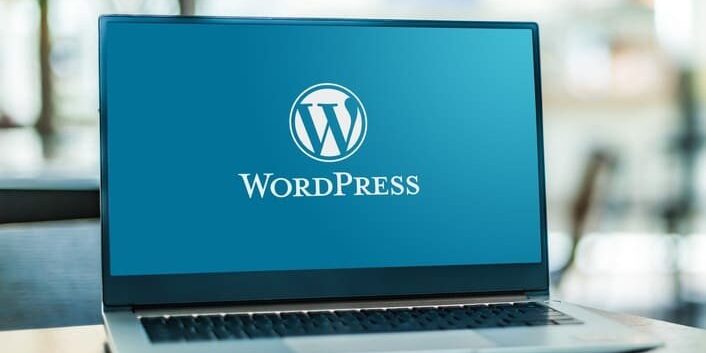 Wordpress Logo on Laptop