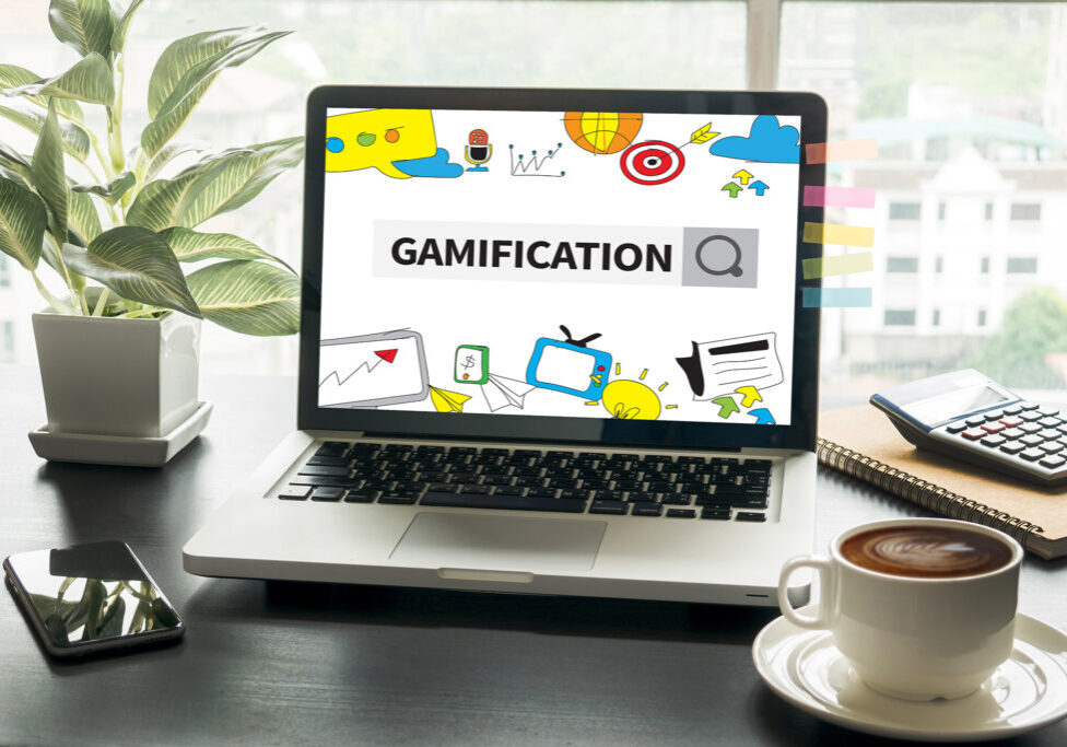 GAMIFICATION Computing Computer Laptop with screen on table