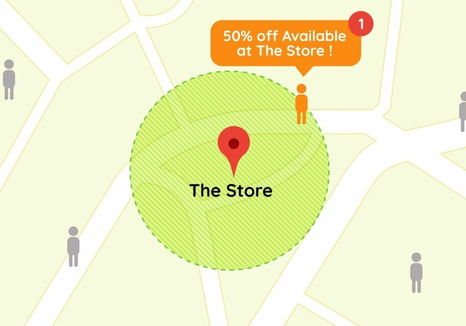 Store using Geofencing to get customer