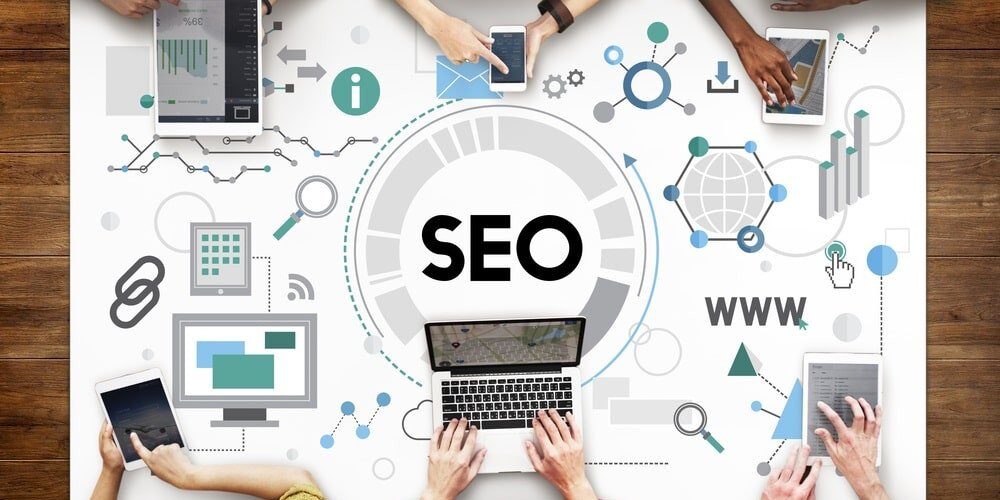 Business Meeting discussing SEO