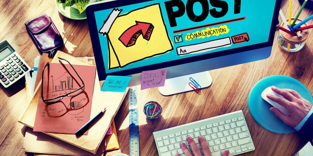 Wordpress Post on Computer